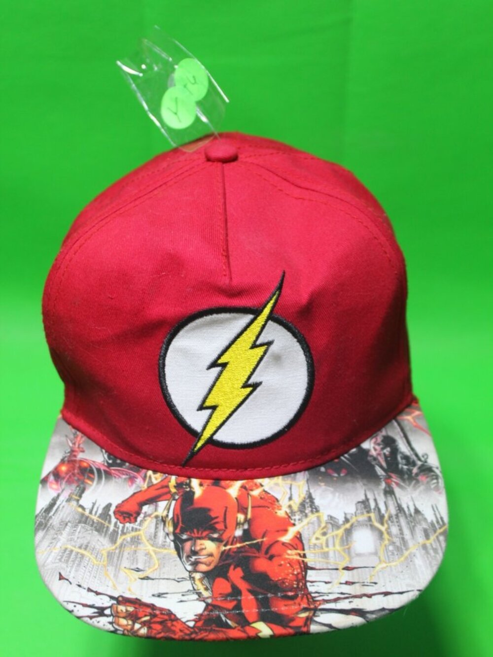 The Flash Cap/Hat Red w/ lightening bolt patch Youth Children’s Adjustable